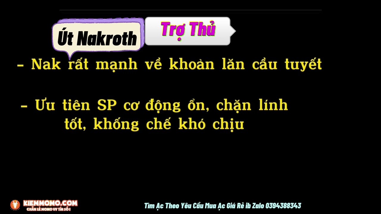 Tướng Khắc Chế Nakroth Sự Kinh Nghiệm và Tài Năng